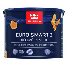 Tikkurila Euro Smart 2 глубокоматовая краска интерьерная